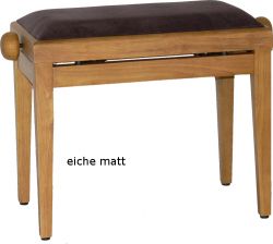 Klavierbank Eiche matt