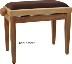 Klavierbank Natur matt
