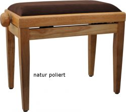 Klavierbank Natur poliert