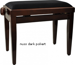 Klavierbank Walnuss Dunkel poliert