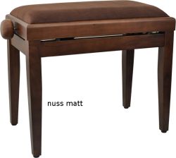 Klavierbank Walnuss matt