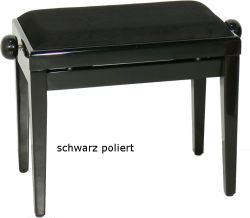 Klavierbank Schwarz poliert hochglanz
