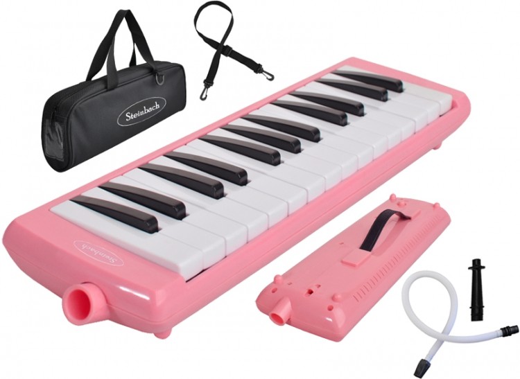 Steinbach Melodica pink 27 Tasten inkl. Anblasschlauch Melodicas